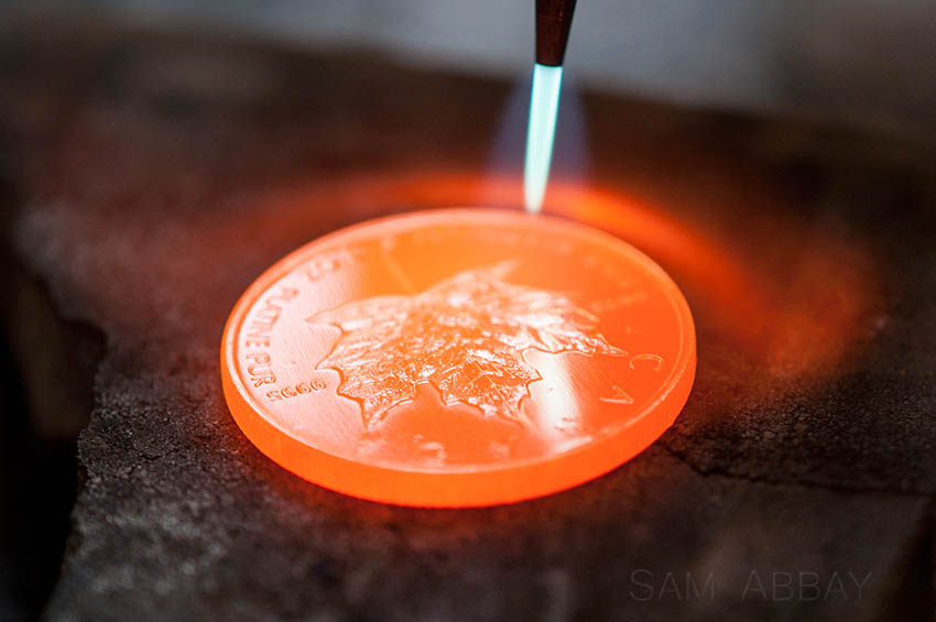 anneal a platinum bullion coin