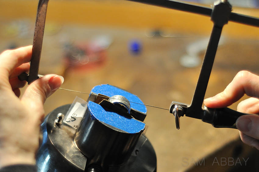 create two rings by cutting one in half